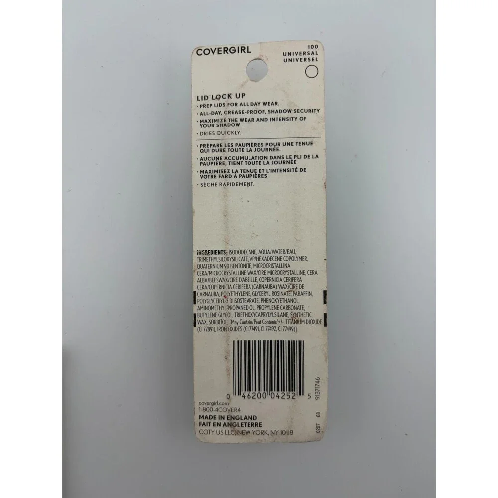Covergirl Long-Lasting Crease-Proof Lid Lock Up Eyeshadow Primer #100 Universal